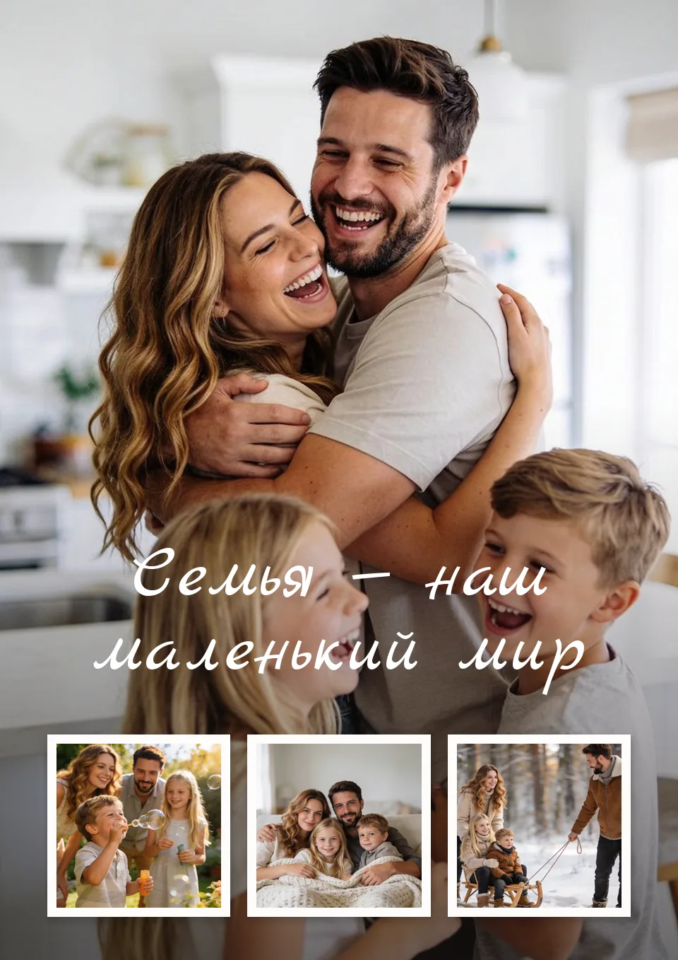 Макет постера «Наш маленький мир»