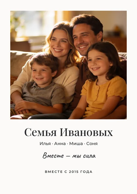 Постер «Семейный постер»