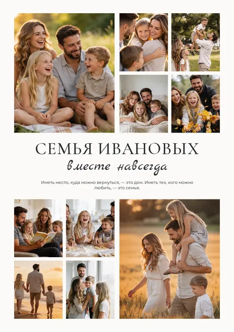 Постер «Семья Ивановых»
