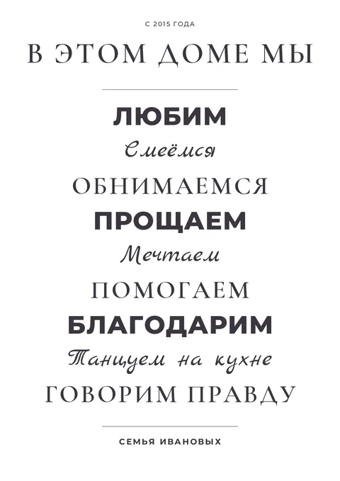 Постер «В этом доме мы»